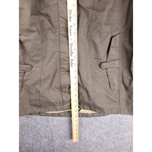 Mountain Hardwear Rain Jacket Women's Large Genevera Full Zip Hooded Waterproof - Picture 6 of 7